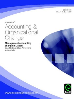 cover image of Journal of Accounting & Organizational Change, Volume 9, Issue 4